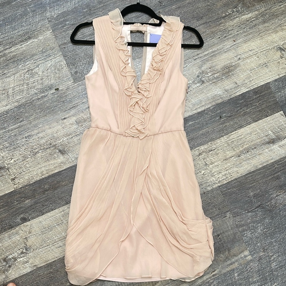 Vintage Vera Wang lavender label dress blush pink fitted waist- only worn ONCE